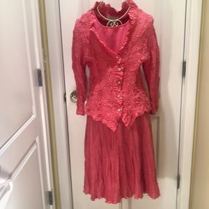 Great Cavalier Pretty In Pink 3-piece Ensemble. See measurements for sizing.